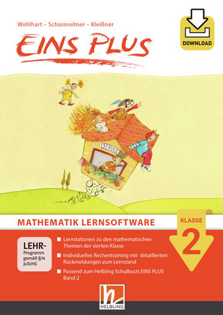 EINS PLUS 2 Mathematik Lernsoftware - Box mit Booklet und Download-Code