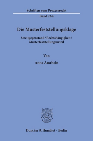 Die Musterfeststellungsklage.