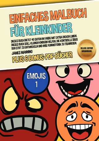 Einfaches Malbuch für Kleinkinder (Emojis 1) Deluxe Edition - Ringbindung