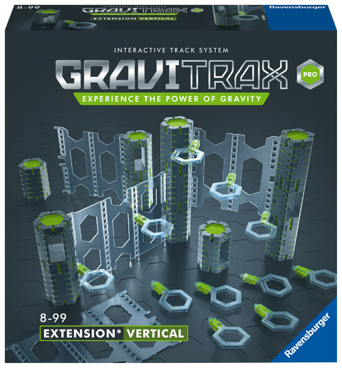 Ravensburger GraviTrax PRO Erweiterung Vertical - Ideales Zubeh&ouml;r f&uuml;r spektakul&auml;re Kugelbahnen, Konstruktionsspielzeug f&uuml;r Kinder ab 8 Jahren