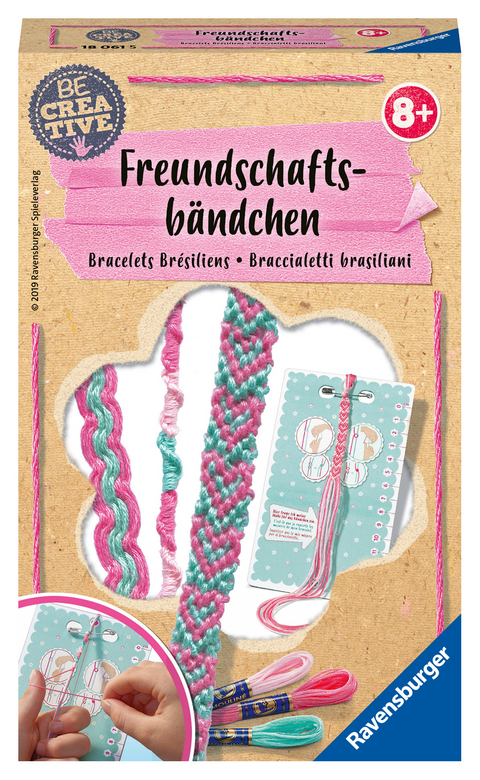 Ravensburger 18061 Be Creative Freundschaftsb&auml;ndchen, DIY f&uuml;r Kinder ab 8 Jahren