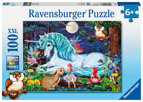 Ravensburger Kinderpuzzle - 10793 Im Zauberwald - Einhorn-Puzzle f&uuml;r Kinder ab 6 Jahren, mit 100 Teilen im XXL-Format