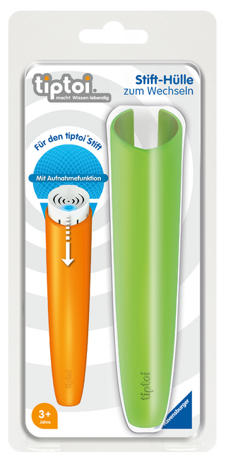 Ravensburger tiptoi® Stifthülle zum Wechseln in Grün / Wechselhülle für den tiptoi® Stift mit Aufnahmefunktion / Geeignet für Kinder ab 3 Jahren