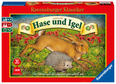 Hase und Igel - Gesellschaftsspiel & Brettspiel ab 10 Jahre - David Parlett