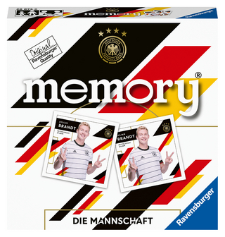 Ravensburger 26674 - DFB memory® Die Mannschaft, der Spieleklassiker für alle Fußball Fans, Merkspiel mit Stars der Nationalmannschaft für 2-6 Spieler ab 4 Jahren