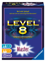 Ravensburger 20767 - Level 8 Master, Kartenspiel ab 10 Jahren, Gesellschaftsspiel f&uuml;r 2-6 Spieler, Familienspiel, Zahlenfolge, Master Version