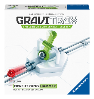 Ravensburger GraviTrax Erweiterung Hammer - Ideales Zubehör für spektakuläre Kugelbahnen, Konstruktionsspielzeug für Kinder ab 8 Jahren