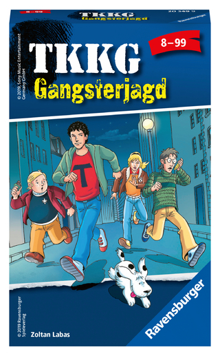 Ravensburger 20349 - TKKG Gangsterjagd, Mitbringspiel für 2-4 Spieler, Detektivspiel ab 8 Jahren, Taktikspiel, kompaktes Format, Reisespiel