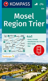 KOMPASS Wanderkarte 834 Mosel, Region Trier 1:50.000 - 