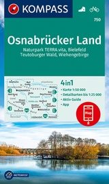 KOMPASS Wanderkarte 750 Osnabr&uuml;cker Land 1:50.000