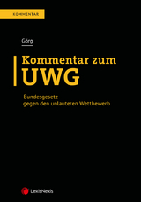 Kommentar zum UWG - Mathias G&ouml;rg