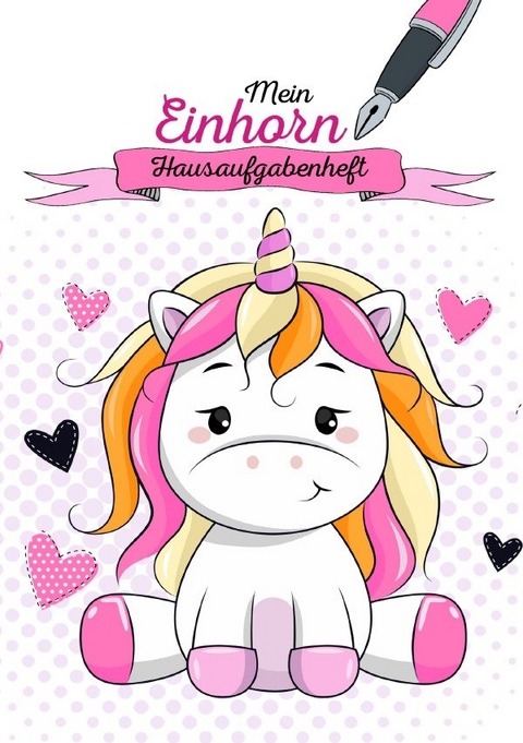 Mein Einhorn Hausaufgabenheft - Musterst&uuml;ck Grafik