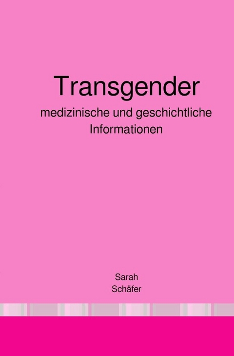 Transgender - Sarah Sch&auml;fer