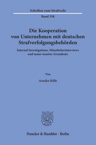 Die Kooperation von Unternehmen mit deutschen Strafverfolgungsbehörden.
