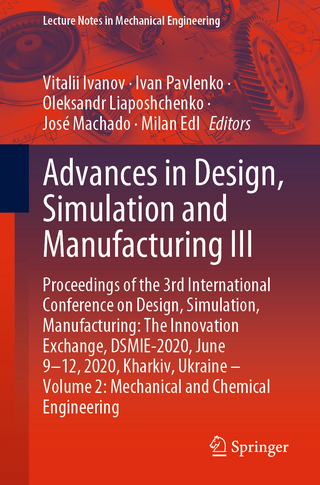 Advances in Design, Simulation and Manufacturing III
