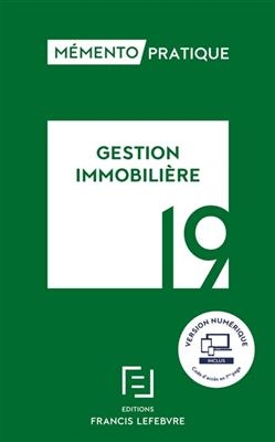 Gestion immobili&egrave;re 2019