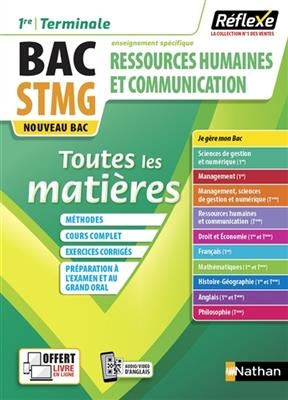 Ressources humaines et communication 1re, terminale, bac STMG, enseignement sp&eacute;cifique : toutes les mati&egrave;res : nouvea...