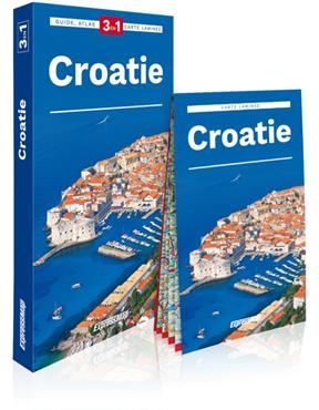 Croatie : 3 en 1 : guide, atlas, carte lamin&eacute;e - Ewelina Szeratics