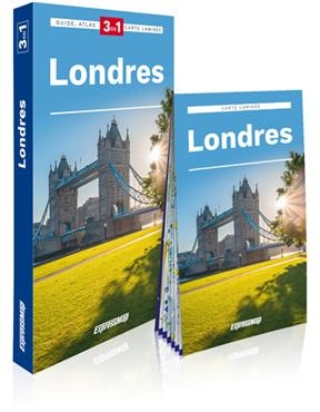 Londres : 3 en 1 : guide, atlas, carte lamin&eacute;e -  ExpressMap