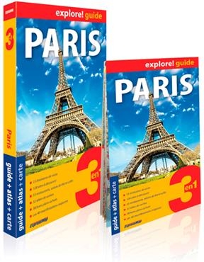 PARIS 2 EN 1 GUIDE ATLAS CARTE -  EXPLORE GUIDE