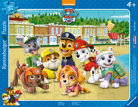 Ravensburger Kinderpuzzle - 06155 Familienfoto - Rahmenpuzzle f&uuml;r Kinder ab 4 Jahren, Paw Patrol Puzzle mit 37 Teilen