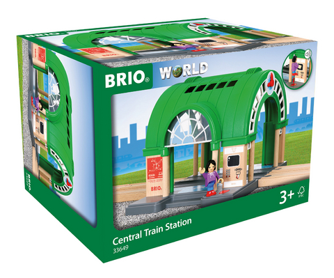 BRIO World - Gro&szlig;er Hauptbahnhof mit Ticketautomat