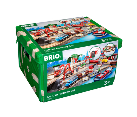 BRIO World - Stra&szlig;en & Schienen Bahn Set Deluxe