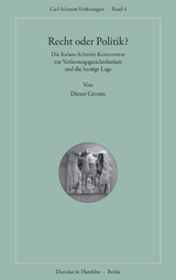 Recht oder Politik? - Dieter Grimm