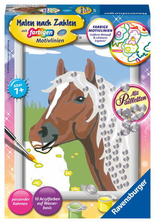 Ravensburger Malen nach Zahlen 28475 - Pferd – Kinder ab 7 Jahren