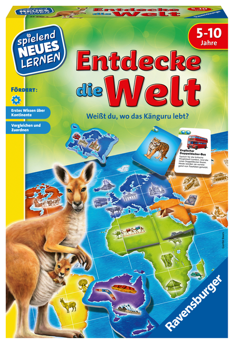 Entdecke die Welt - Kinderspiel ab 5 Jahre - Gunter Baars
