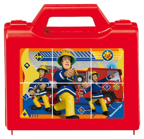Ravensburger Kinderpuzzle - 07437 Sam, der tapfere Feuerwehrmann - W&uuml;rfelpuzzle mit 6 Teilen, Puzzle f&uuml;r Kinder ab 3 Jahren