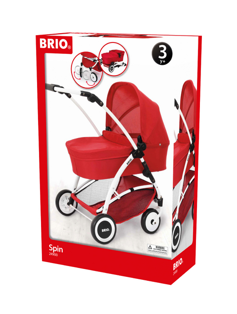 39000 BRIO Puppenwagen Spin rot