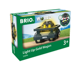 BRIO World - Goldwaggon mit Licht