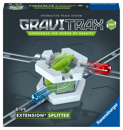 Ravensburger 26170 - GraviTrax PRO Erweiterung Splitter - Ideales Zubeh&ouml;r f&uuml;r spektakul&auml;re Kugelbahnen, Konstruktionsspielzeug f&uuml;r Kinder ab 8 Jahren