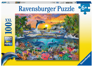 Ravensburger Kinderpuzzle - 10950 Tropisches Paradies - Unterwasserwelt-Puzzle für Kinder ab 6 Jahren, mit 100 Teilen im XXL-Format