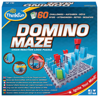 ThinkFun - 76373 - Domino Maze, das kniffelige Logikspiel mit dem Dominoeffekt für Jungen und Mädchen ab 8 Jahren