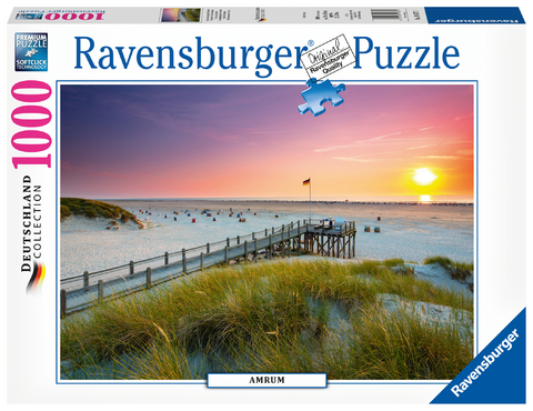 Sonnenuntergang &uuml;ber Amrum (Puzzle)