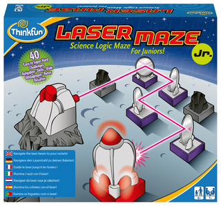 ThinkFun - 76348 - Laser Maze Junior - Das spannende Spiel mit Licht und Spiegeln für Jungen und Mädchen ab 6 Jahren