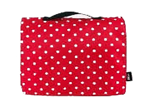 Wickeltasche rot mit Punkten