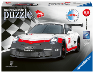 Ravensburger 3D Puzzle Porsche 911 GT3 Cup 11147 - Das berühmte Fahrzeug und Sportwagen als 3D Puzzle Auto