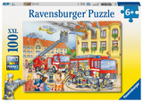Ravensburger Kinderpuzzle - 10822 Unsere Feuerwehr - Puzzle f&uuml;r Kinder ab 6 Jahren, mit 100 Teilen im XXL-Format - 