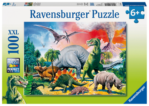 Ravensburger Kinderpuzzle - 10957 Unter Dinosauriern - Dino-Puzzle f&uuml;r Kinder ab 6 Jahren, mit 100 Teilen im XXL-Format
