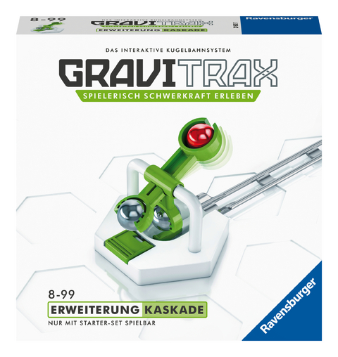 Ravensburger GraviTrax Erweiterung Kaskade - Ideales Zubeh&ouml;r f&uuml;r spektakul&auml;re Kugelbahnen, Konstruktionsspielzeug f&uuml;r Kinder ab 8 Jahren