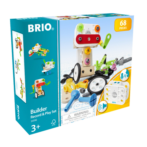 BRIO Builder 34592 Soundmodul-Konstruktionsset, 67 tlg. - Ganz einfach Sounds aufnehmen und so die eigenen Kreationen zum Leben erwecken - F&uuml;r Kinder ab 3 Jahren