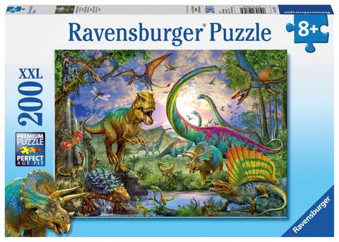 Ravensburger Kinderpuzzle - 12718 Im Reich der Giganten - Dinosaurier-Puzzle f&uuml;r Kinder ab 8 Jahren, mit 200 Teilen im XXL-Format