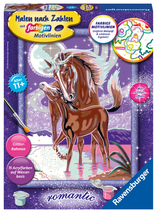 CreArt, Malen nach Zahlen Kinder - Pferdegeflüster