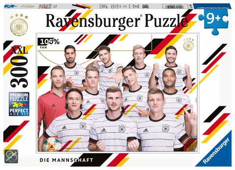 Ravensburger Kinderpuzzle - 12909 Die Mannschaft - Fu&szlig;ball-Nationalmannschaft-Puzzle f&uuml;r Kinder ab 9 Jahren, mit 300 Teilen im XXL-Format