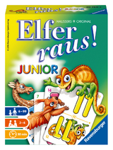 Ravensburger - 20760 Elfer Raus! Junior - Gesellschaftsspiel 2 - 6 Spieler, Spiel ab 6 Jahren f&uuml;r Kinder und Erwachsene -  &copy; Hausser