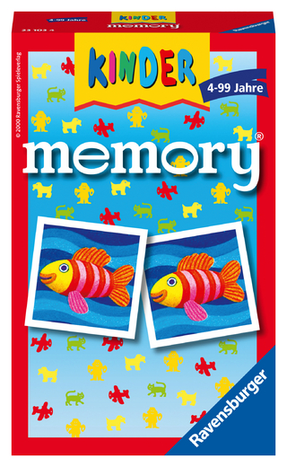 Ravensburger 23103 - Kinder memory®, der Spieleklassiker für die ganze Familie, Merkspiel für 2-8 Spieler ab 4 Jahren
