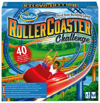 ThinkFun - 76343 - Roller Coaster Challenge - baue eine funktionierende Achterbahn mit diesem großartigen Logikspiel, bei dem es hoch hinausgeht